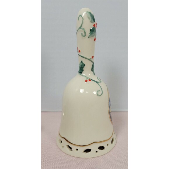 THOMAS KINKADE Porcelain Victorian Christmas Bell - Noel Victorian IV - Picture 2 of 7